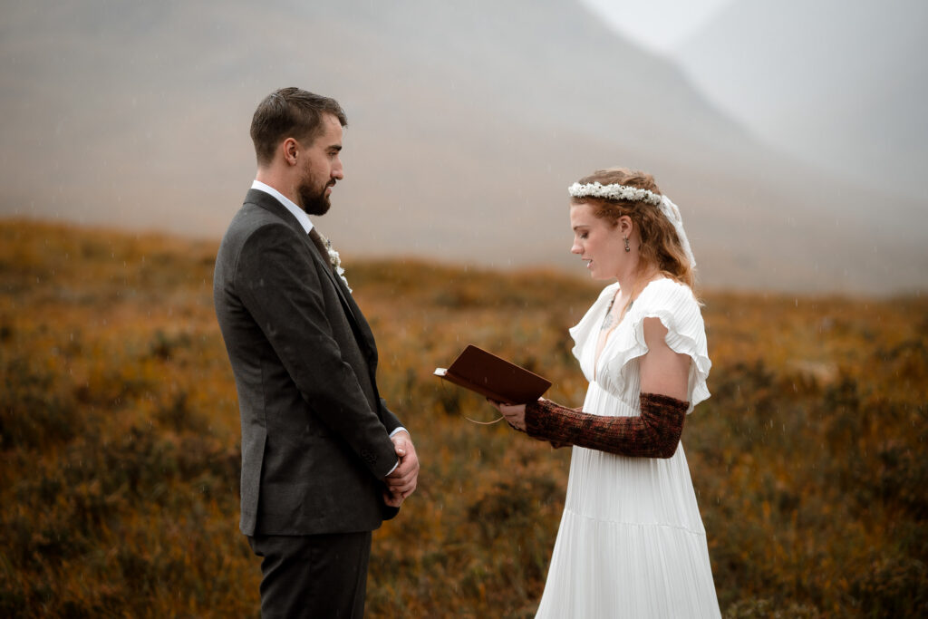 A couple Elope in Scotland